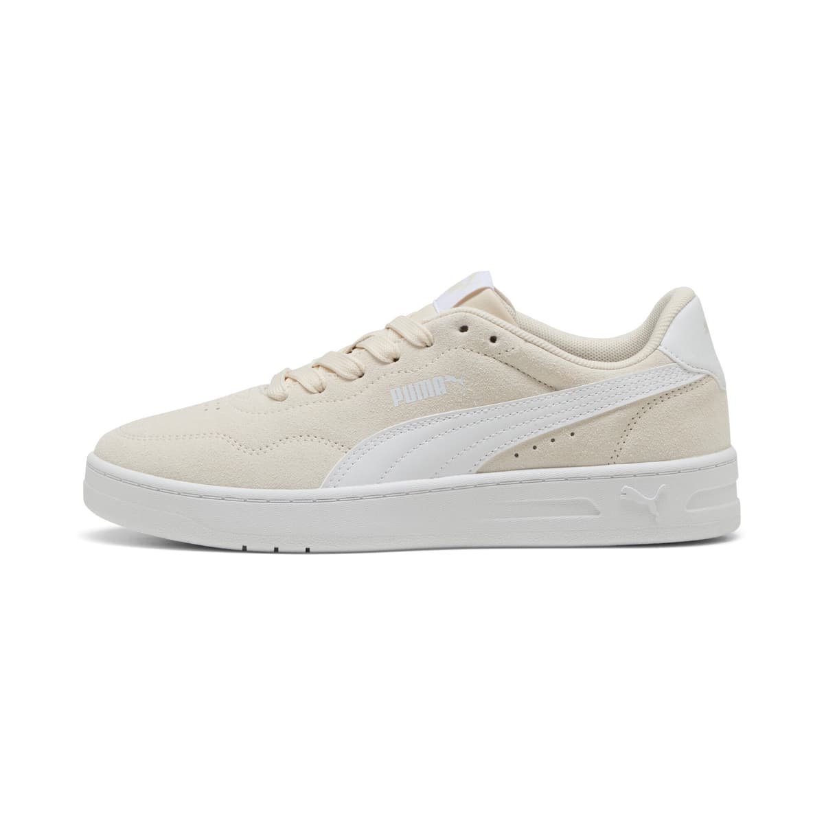 PUMA Court Lally Suede sneakers voor Dames, Wit, Maat 40,5