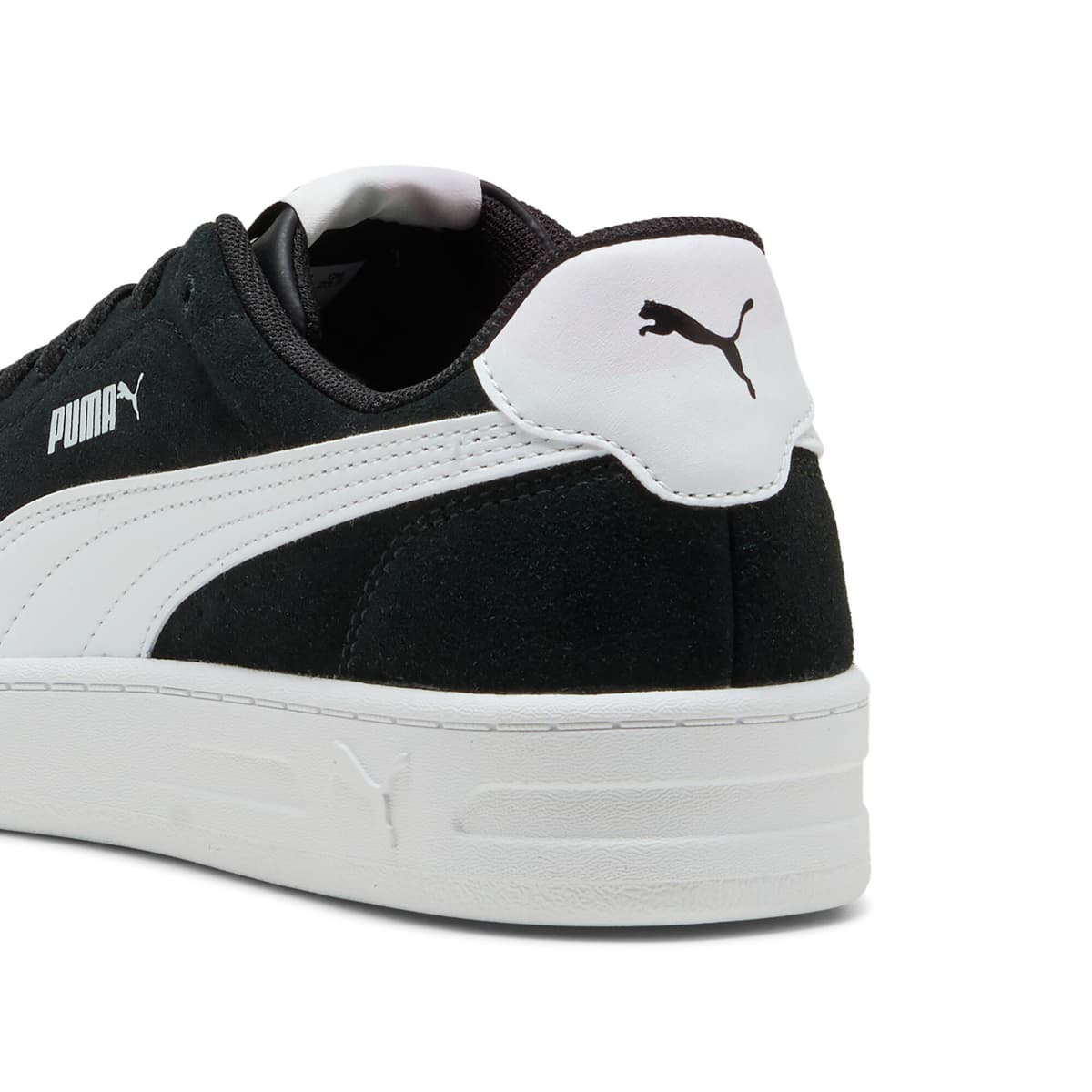 PUMA Court Lally Suede sneakers voor Dames, Zwart/Wit, Maat 40,5 thumbnail 5