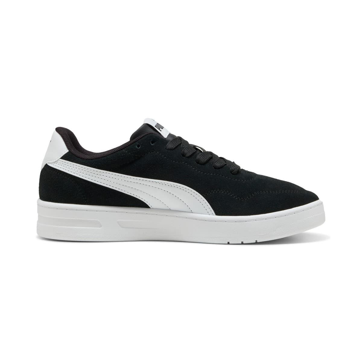 PUMA Court Lally Suede sneakers voor Dames, Zwart/Wit, Maat 40,5 thumbnail 3