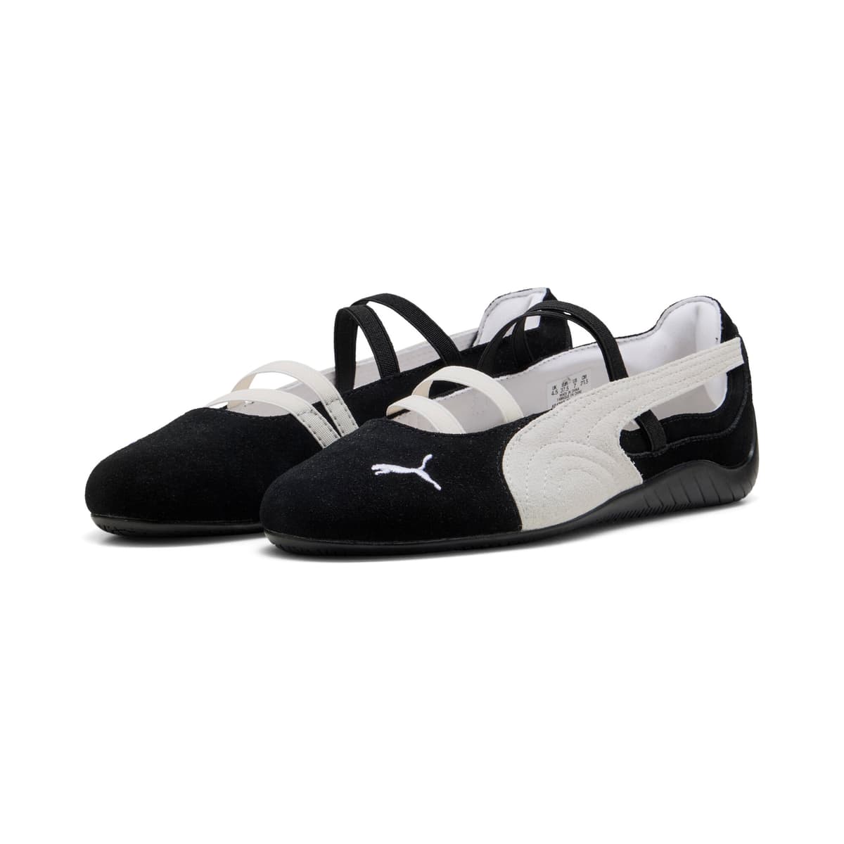 PUMA Speedcat Suede ballerina's voor Dames, Zwart/Wit, Maat 42 thumbnail 6