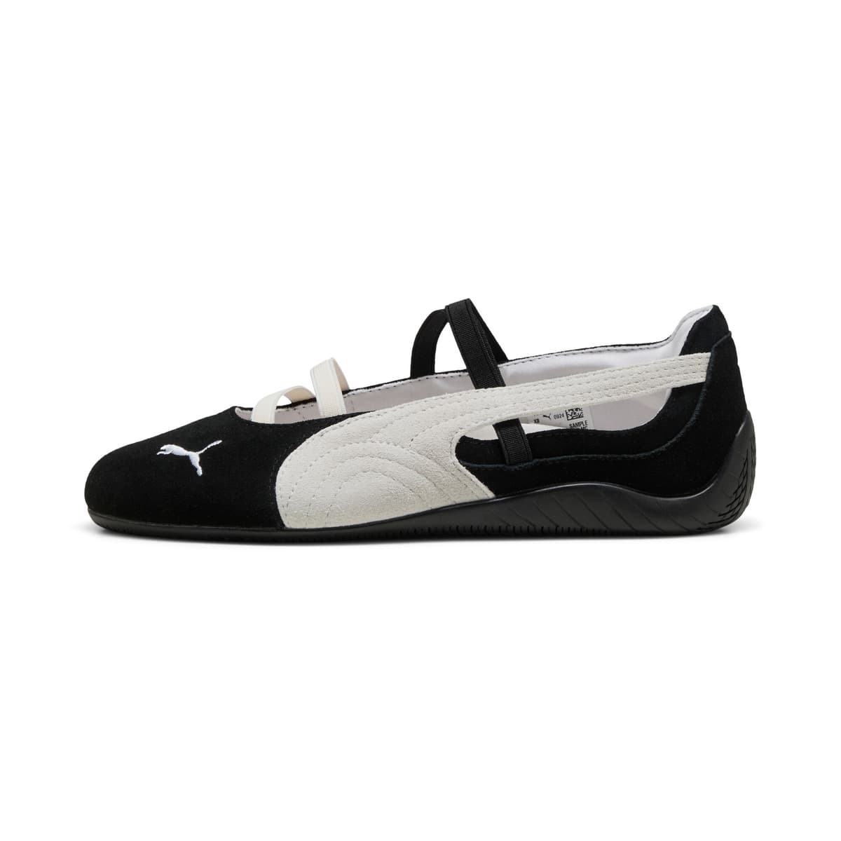 PUMA Speedcat Suede ballerina's voor Dames, Zwart/Wit, Maat 42
