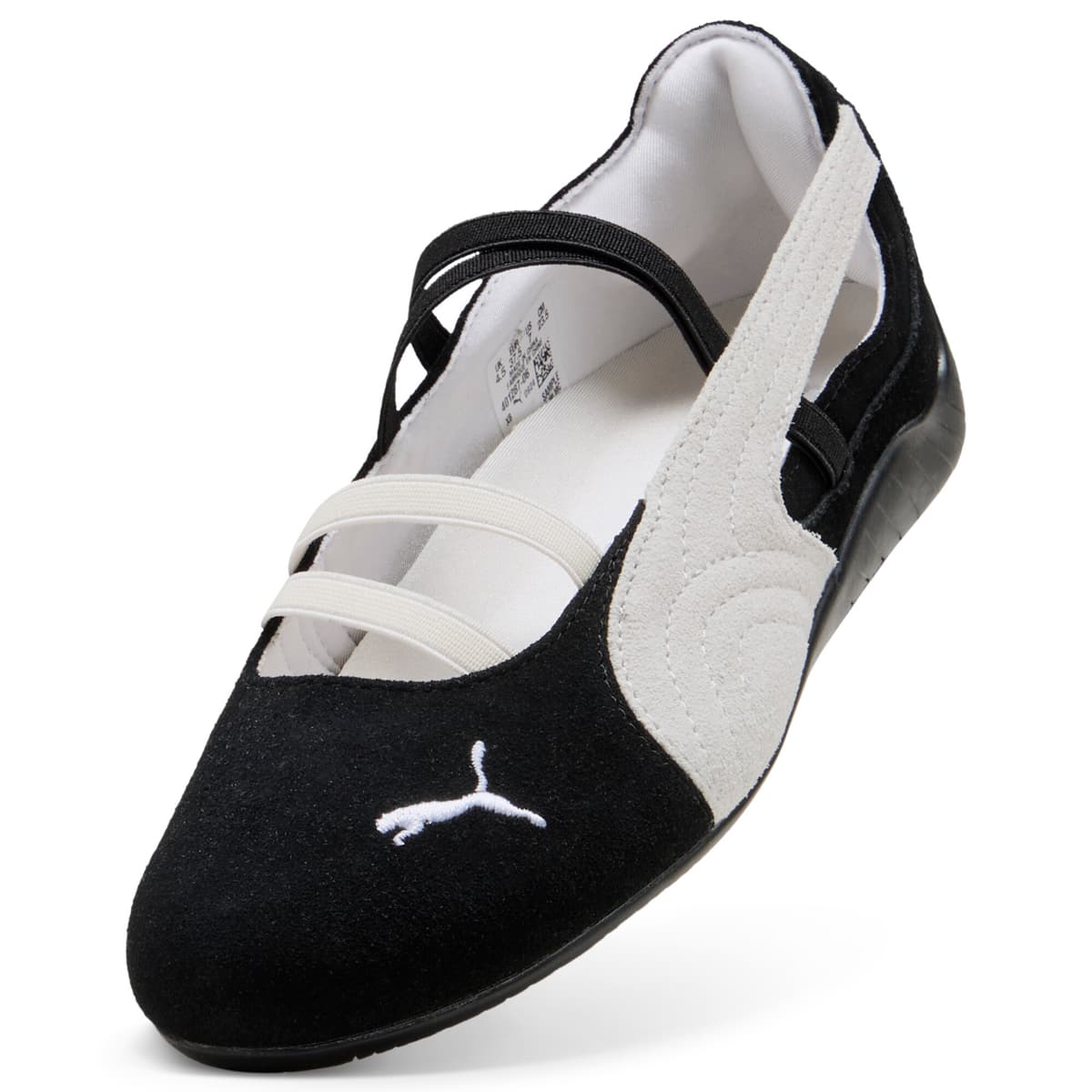PUMA Speedcat Suede ballerina's voor Dames, Zwart/Wit, Maat 42 thumbnail 2