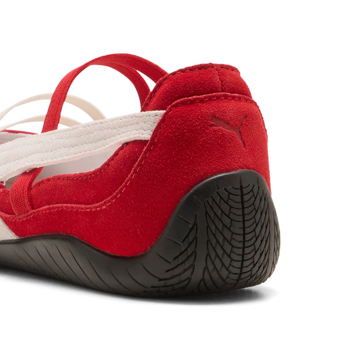 PUMA Speedcat Suede ballerina's voor Dames, Zwart/Rood/Wit, Maat 38 thumbnail 5