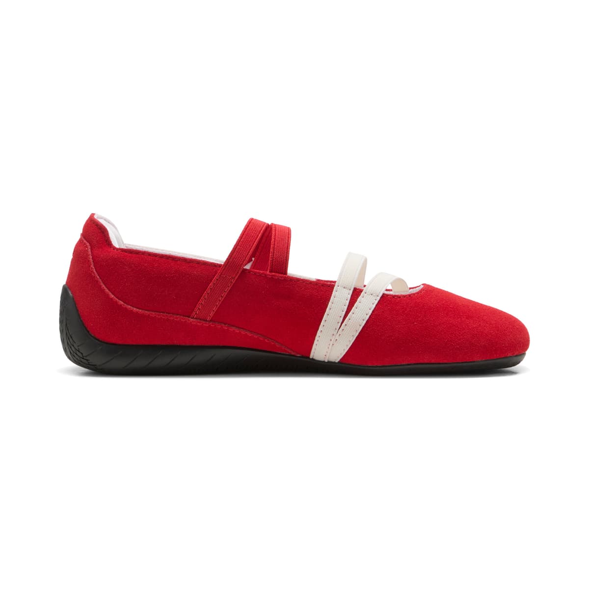 PUMA Speedcat Suede ballerina's voor Dames, Zwart/Rood/Wit, Maat 38 thumbnail 3