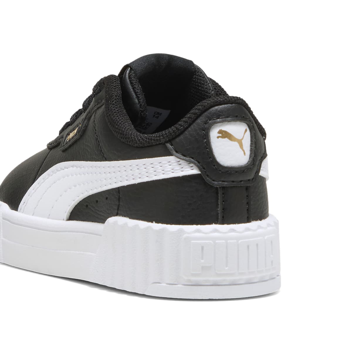 PUMA Carina 3.0 Holo sneakers voor Dames, Zwart/Wit/Goud, Maat 23 thumbnail 5