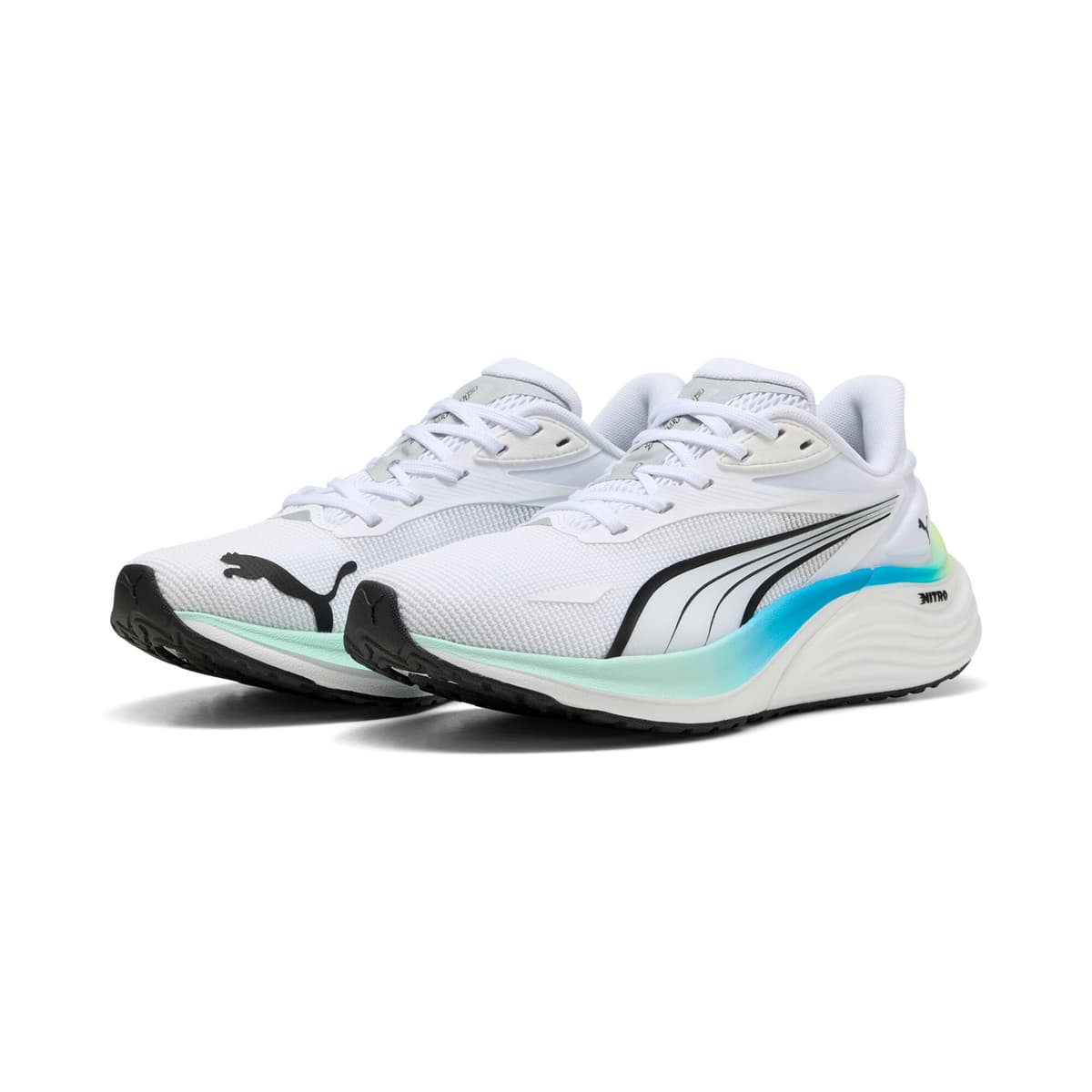 PUMA Electrify NITROâ¢ 4 hardloopschoenen, Blauw/Wit, Maat 38,5 thumbnail 6
