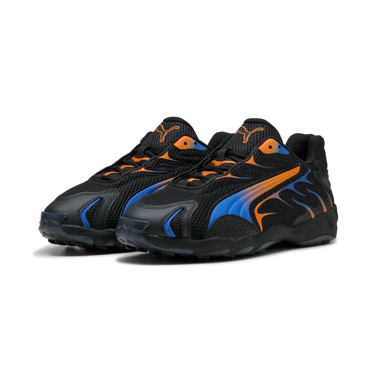 PUMA Inhale uniseks sneakers, Zwart/Oranje, Maat 46 thumbnail 6