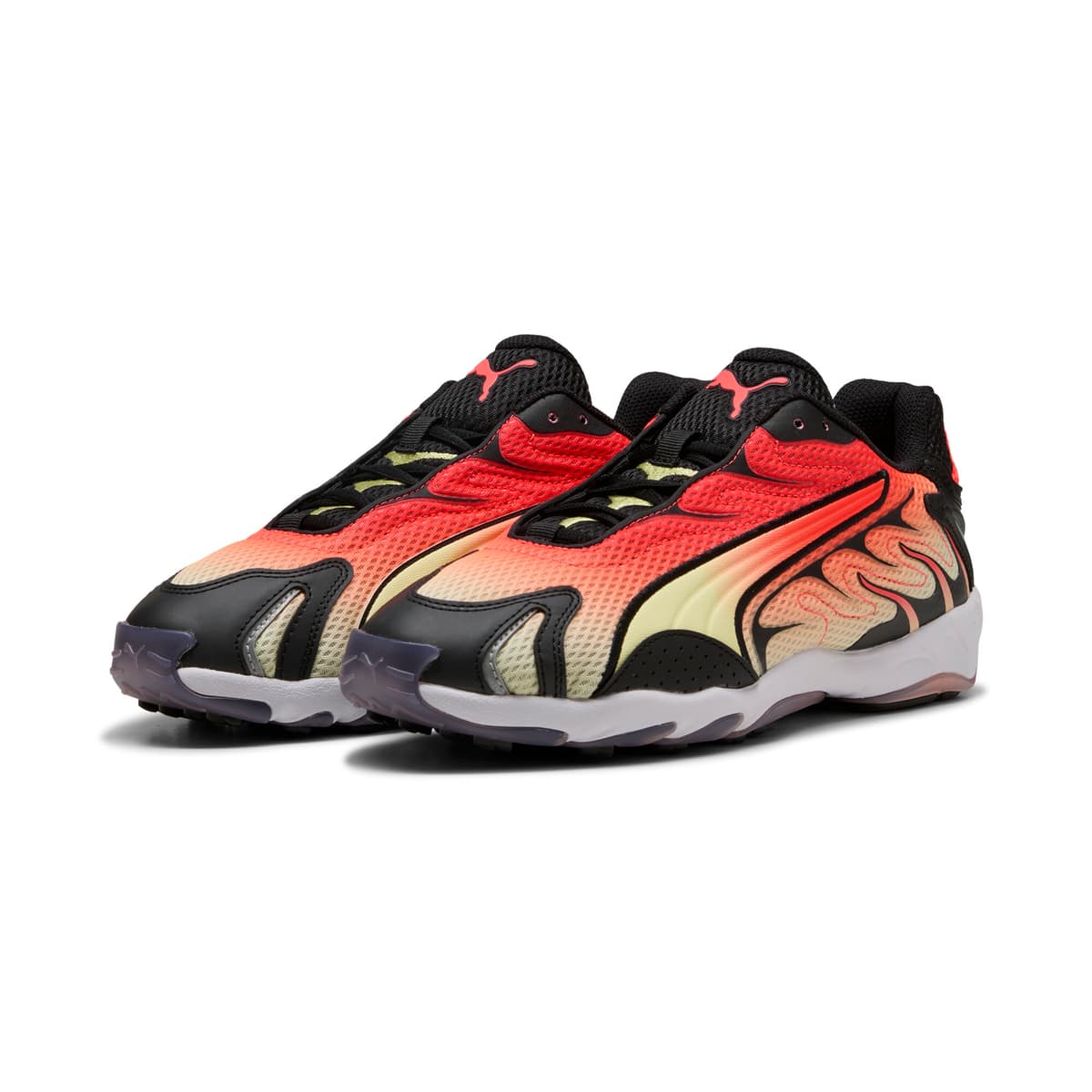 PUMA Inhale uniseks sneakers, Zwart/Rood, Maat 40,5 thumbnail 6