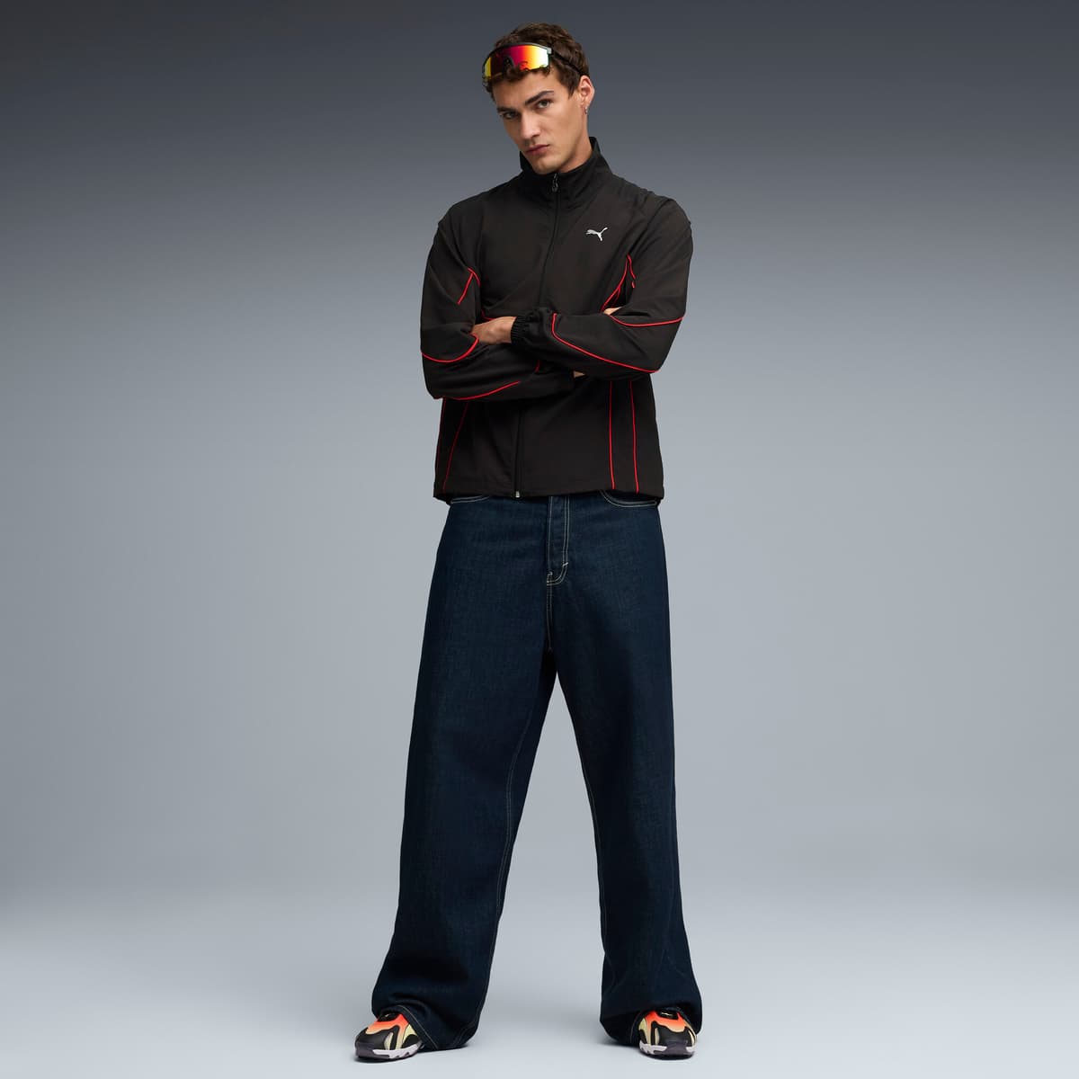 PUMA Inhale uniseks sneakers, Zwart/Rood, Maat 40,5 thumbnail 7