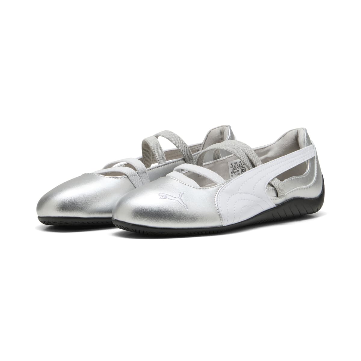 PUMA Speedcat Ballet Metallic schoenen voor Dames, Wit/Zilver, Maat 36 thumbnail 6