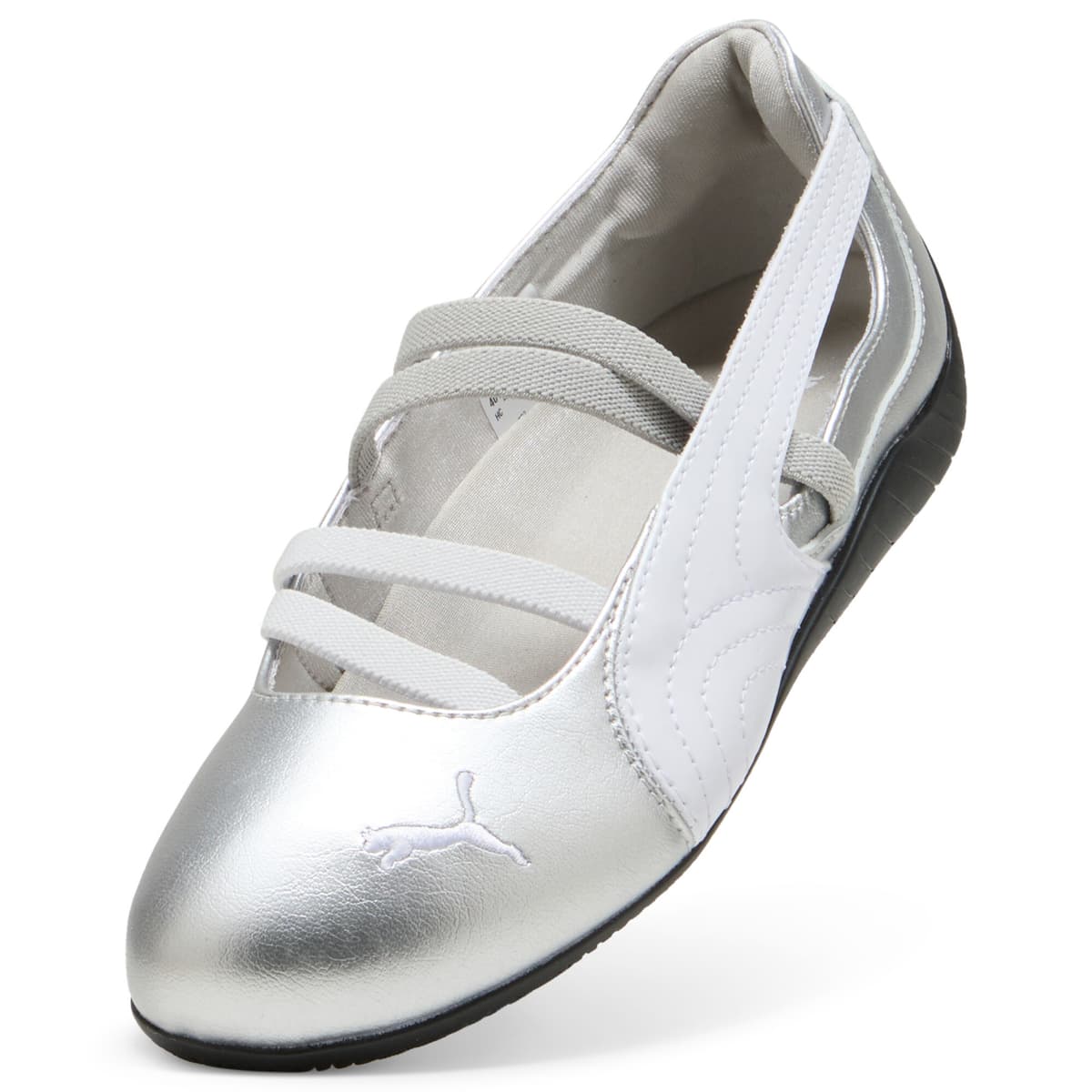 PUMA Speedcat Ballet Metallic schoenen voor Dames, Wit/Zilver, Maat 36 thumbnail 2