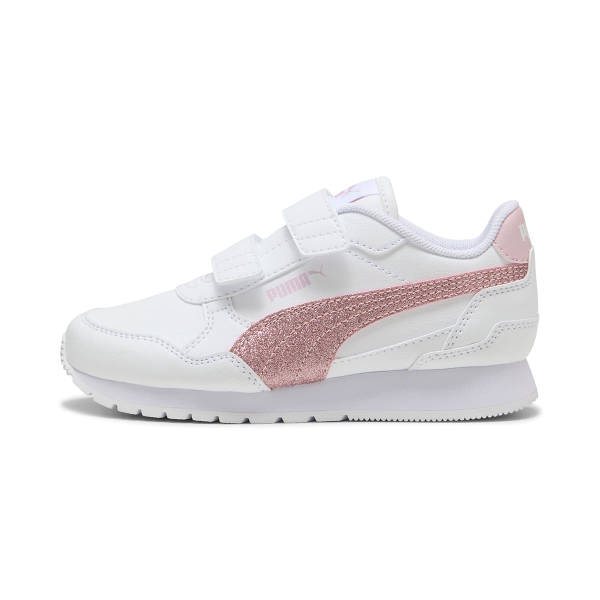 PUMA ST Runner v4 Glitter sneakers voor Dames, Roze/Wit, Maat 33