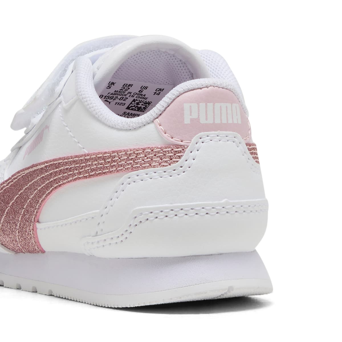 PUMA ST Runner v4 Glitter sneakers voor Dames, Roze/Wit, Maat 23 thumbnail 5