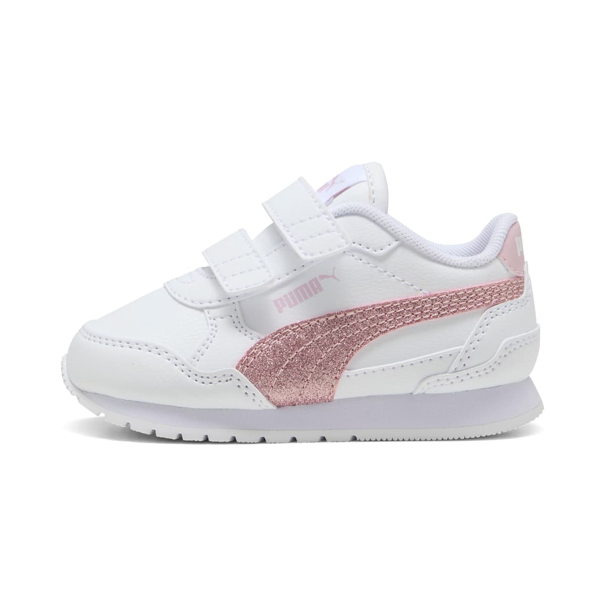 PUMA ST Runner v4 Glitter sneakers voor Dames, Roze/Wit, Maat 23
