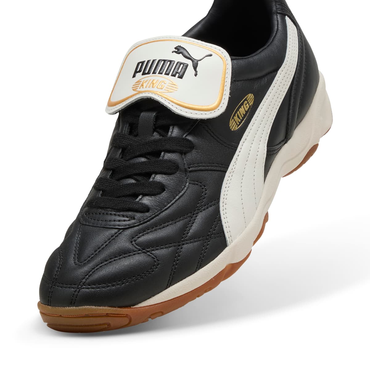 PUMA King Indoor sneakers unisex, Zwart/Wit, Maat 37 thumbnail 2