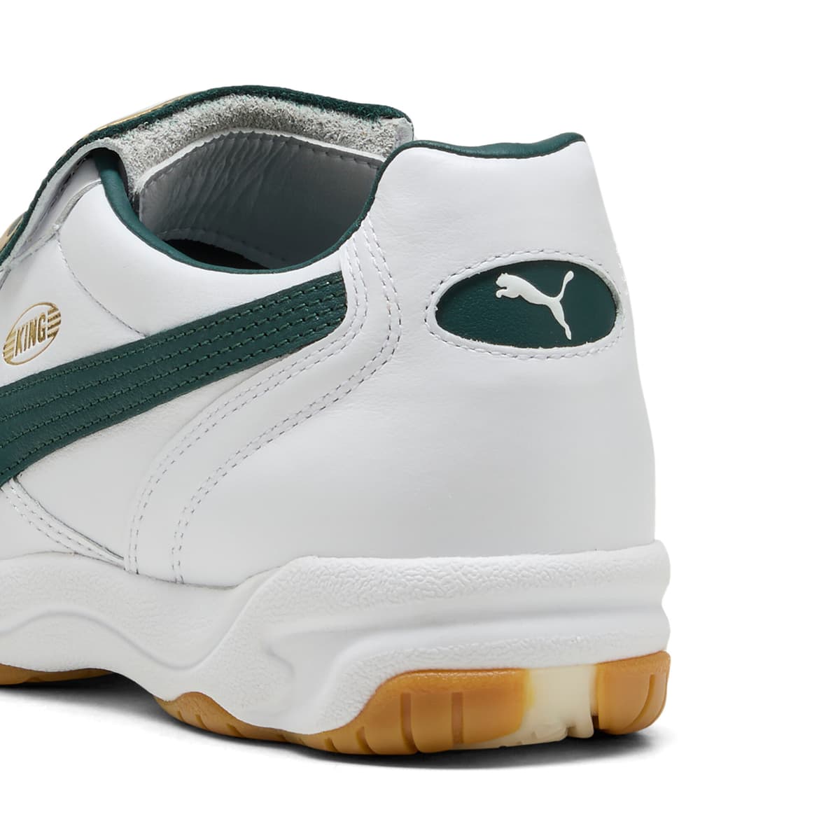 PUMA King Indoor sneakers unisex, Groen/Wit, Maat 40,5 thumbnail 5
