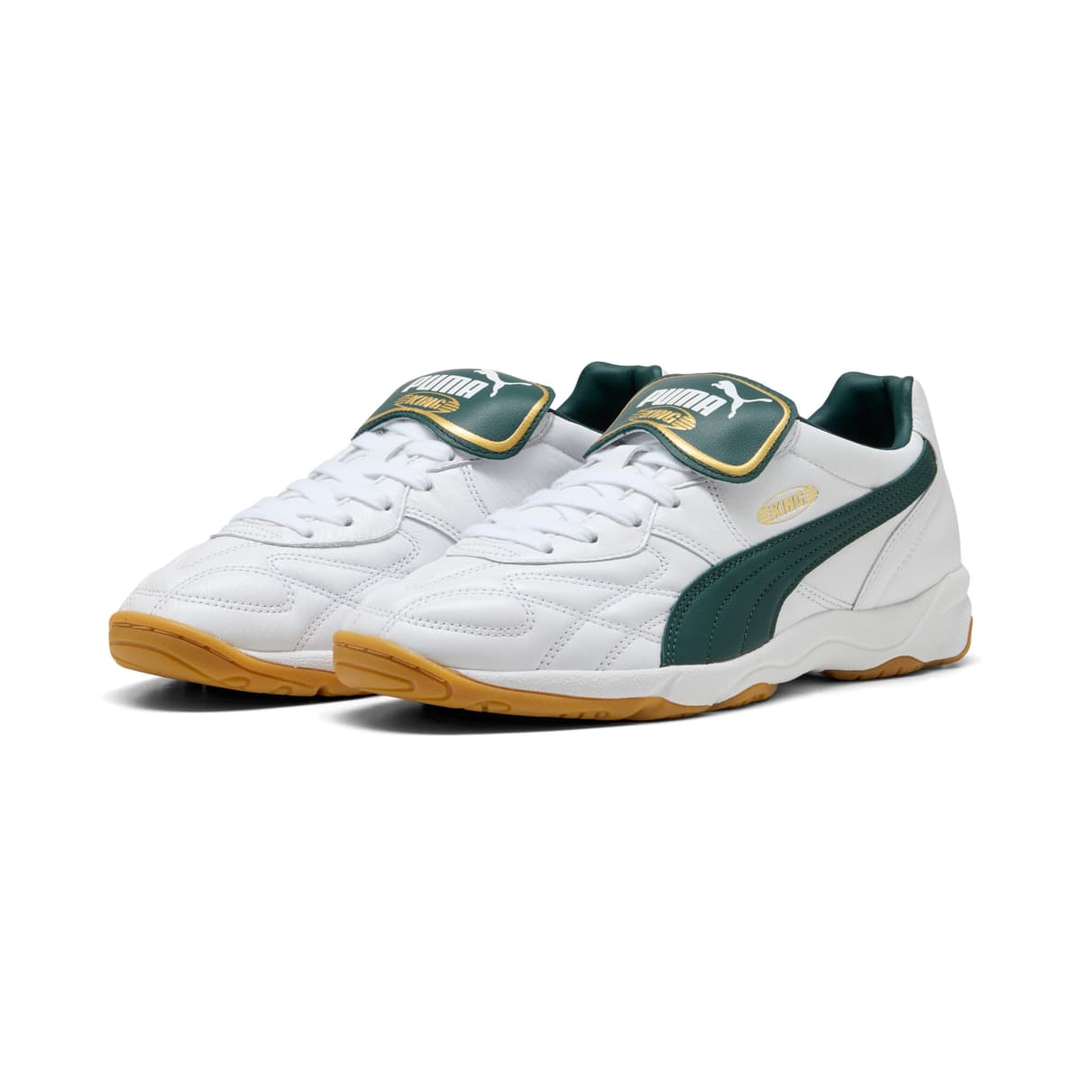 PUMA King Indoor sneakers unisex, Groen/Wit, Maat 40,5 thumbnail 6
