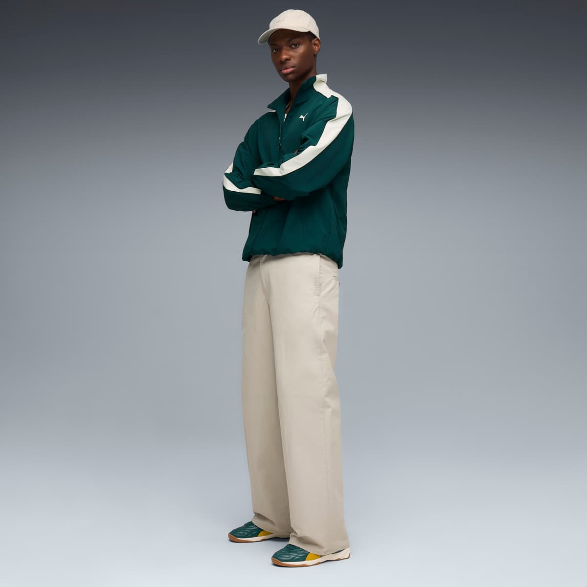 PUMA King Indoor sneakers unisex, Groen/Goud, Maat 42 thumbnail 7