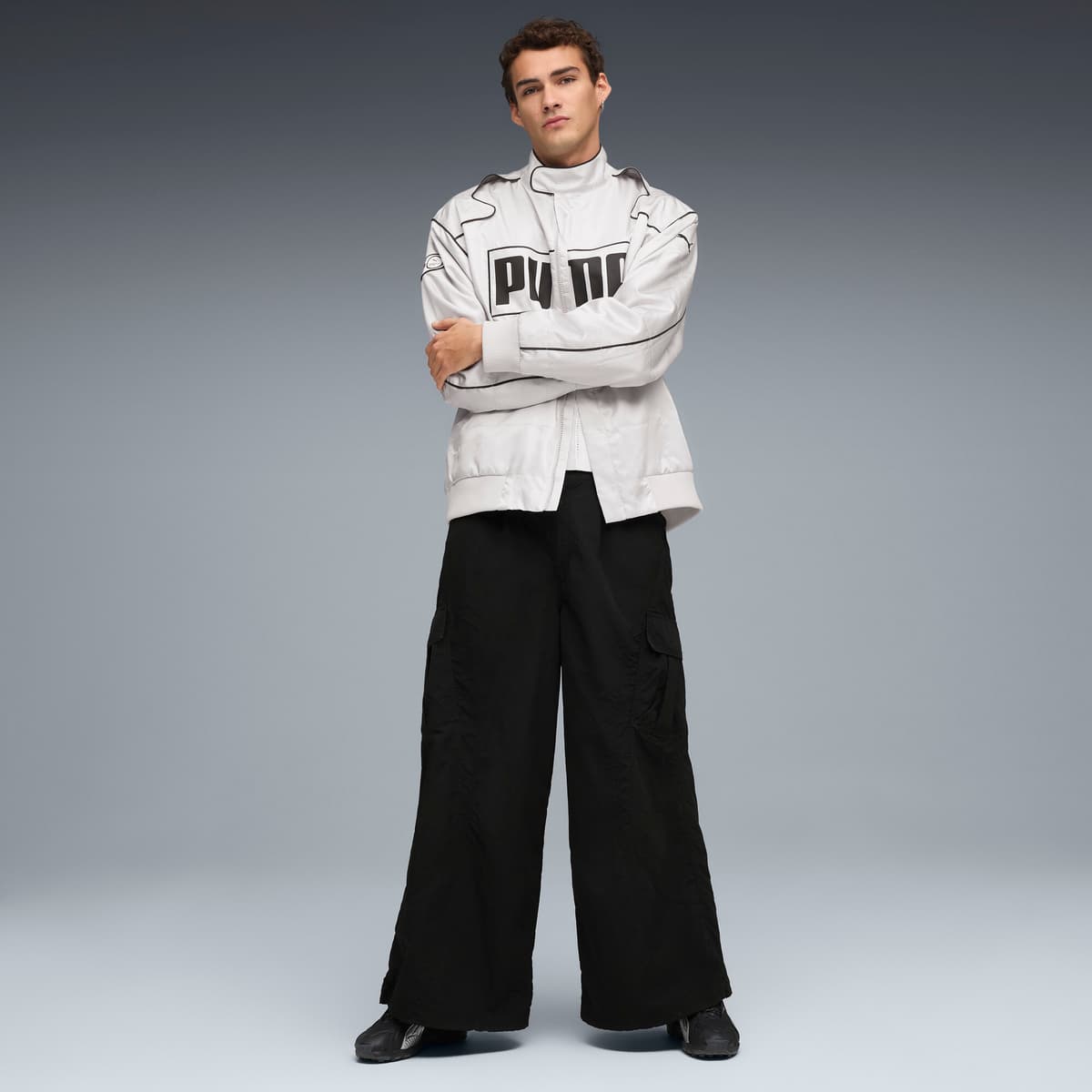 PUMA Inhale Smile uniseks sneakers, Zwart/Zilver, Maat 42 thumbnail 7