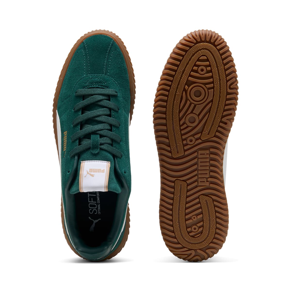 Puma Club Kayzer sneakers uniseks, Groen/Wit, Maat 43 thumbnail 4