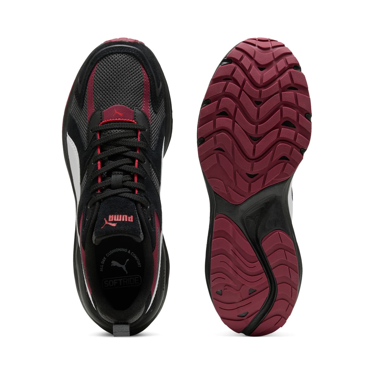 PUMA Hypnotic sneakers uniseks, Zwart/Grijs/Wit, Maat 44,5 thumbnail 4