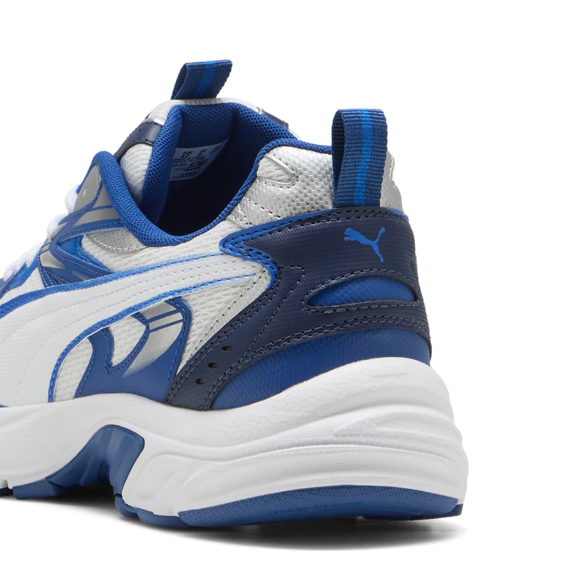 PUMA Milenio Tech sneakers uniseks, Blauw/Wit/Zilver, Maat 48 thumbnail 5