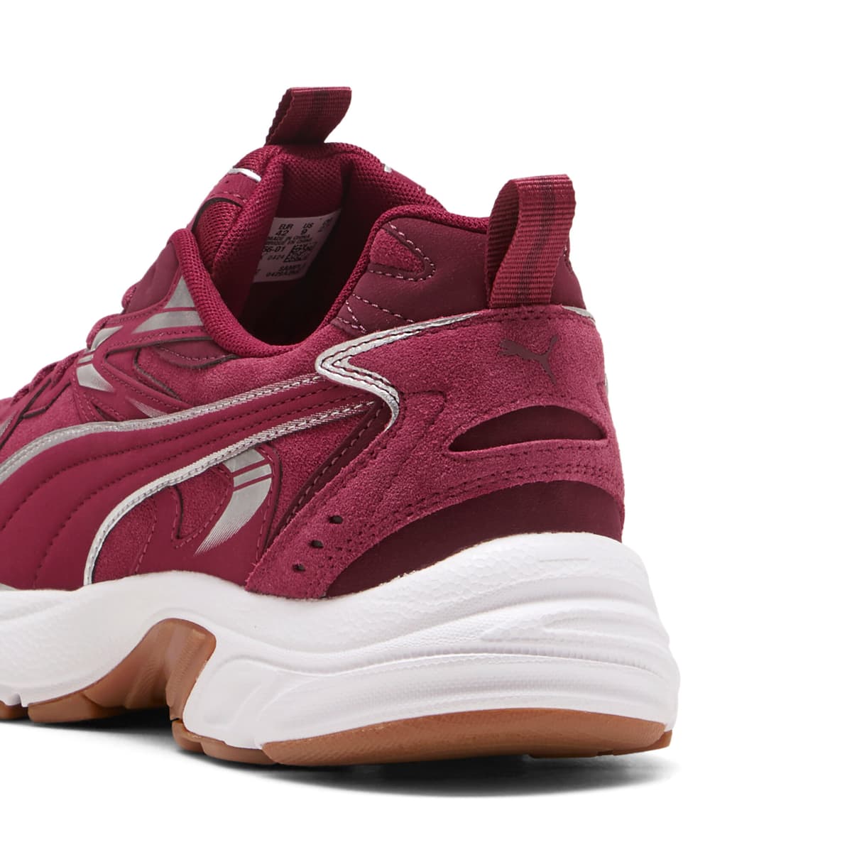 PUMA Milenio Tech sneakers uniseks, Rood/Zilver, Maat 42 thumbnail 5