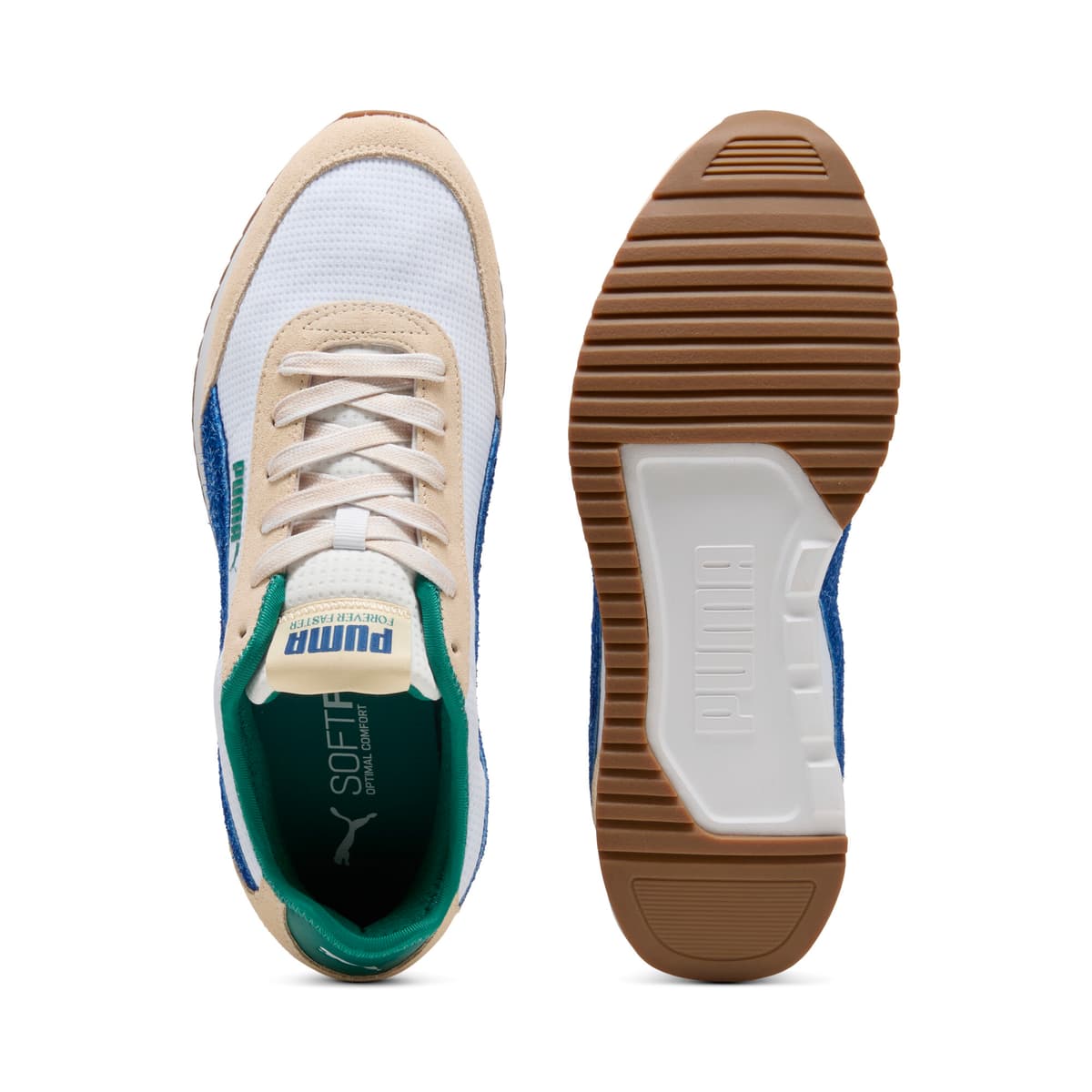 PUMA R78 Lightwind Retro Run uniseks sneakers, Blauw/Wit, Maat 38,5 thumbnail 4