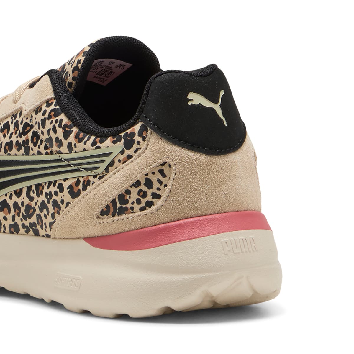 PUMA Softride Cosmic Animal Flair voor Dames, Roze/Zwart/Bruin, Maat 36 thumbnail 5
