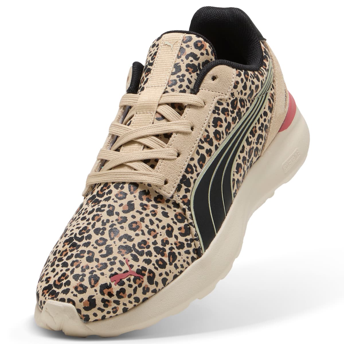 PUMA Softride Cosmic Animal Flair voor Dames, Roze/Zwart/Bruin, Maat 36 thumbnail 2
