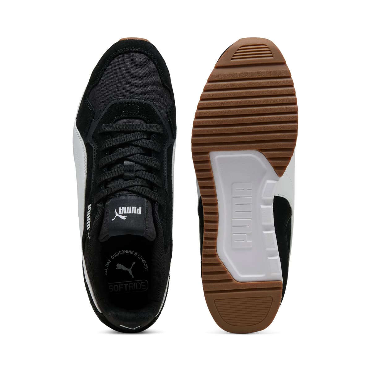 PUMA Softride St Miler sneakers, Zwart/Wit, Maat 45 thumbnail 4