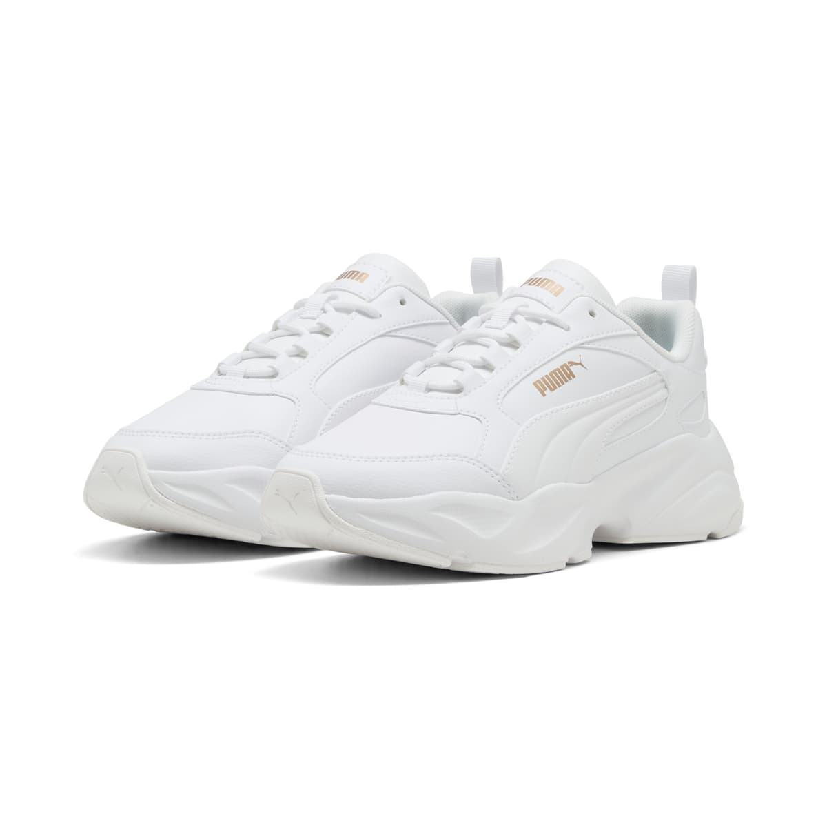 PUMA Cassia 2.0 sneakers voor Dames, Wit/Goud, Maat 37 thumbnail 6
