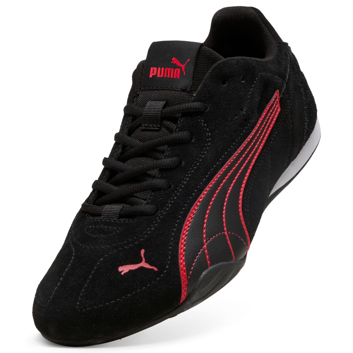 PUMA Catch sneakers, Zwart/Rood, Maat 36 thumbnail 2
