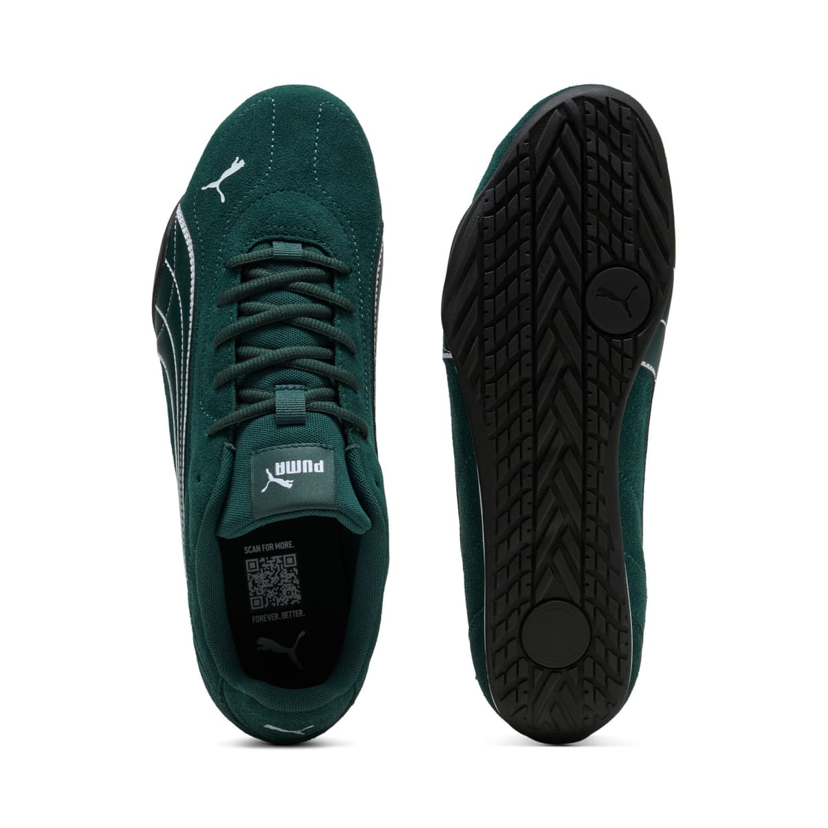 PUMA Catch sneakers, Groen/Zwart/Wit, Maat 40,5 thumbnail 4