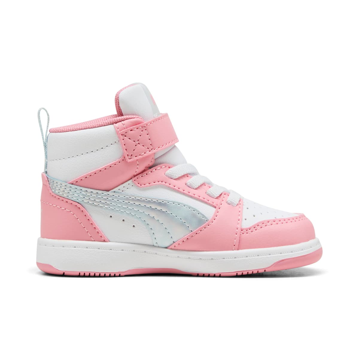 PUMA Rebound V6 Mid Space Belle sneakers voor Dames, Roze/Wit, Maat 20 thumbnail 3