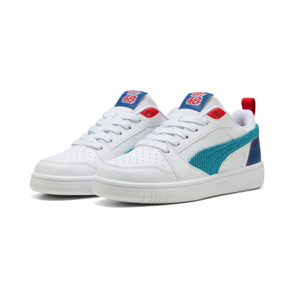 PUMA Rebound V6 Low Run Fun sneakers, Blauw/Wit, Maat 37 thumbnail 6
