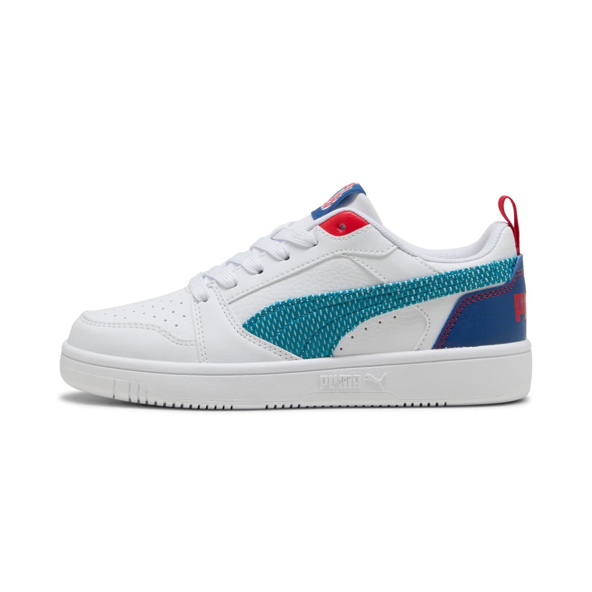 PUMA Rebound V6 Low Run Fun sneakers, Blauw/Wit, Maat 37