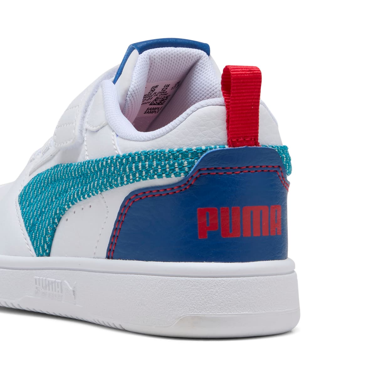 PUMA Rebound V6 Low Run Fun sneakers, Blauw/Wit, Maat 30 thumbnail 5