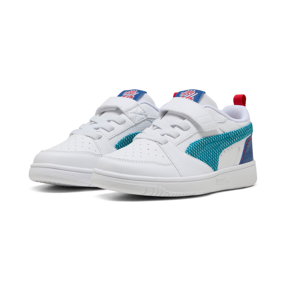 PUMA Rebound V6 Low Run Fun sneakers, Blauw/Wit, Maat 30 thumbnail 6