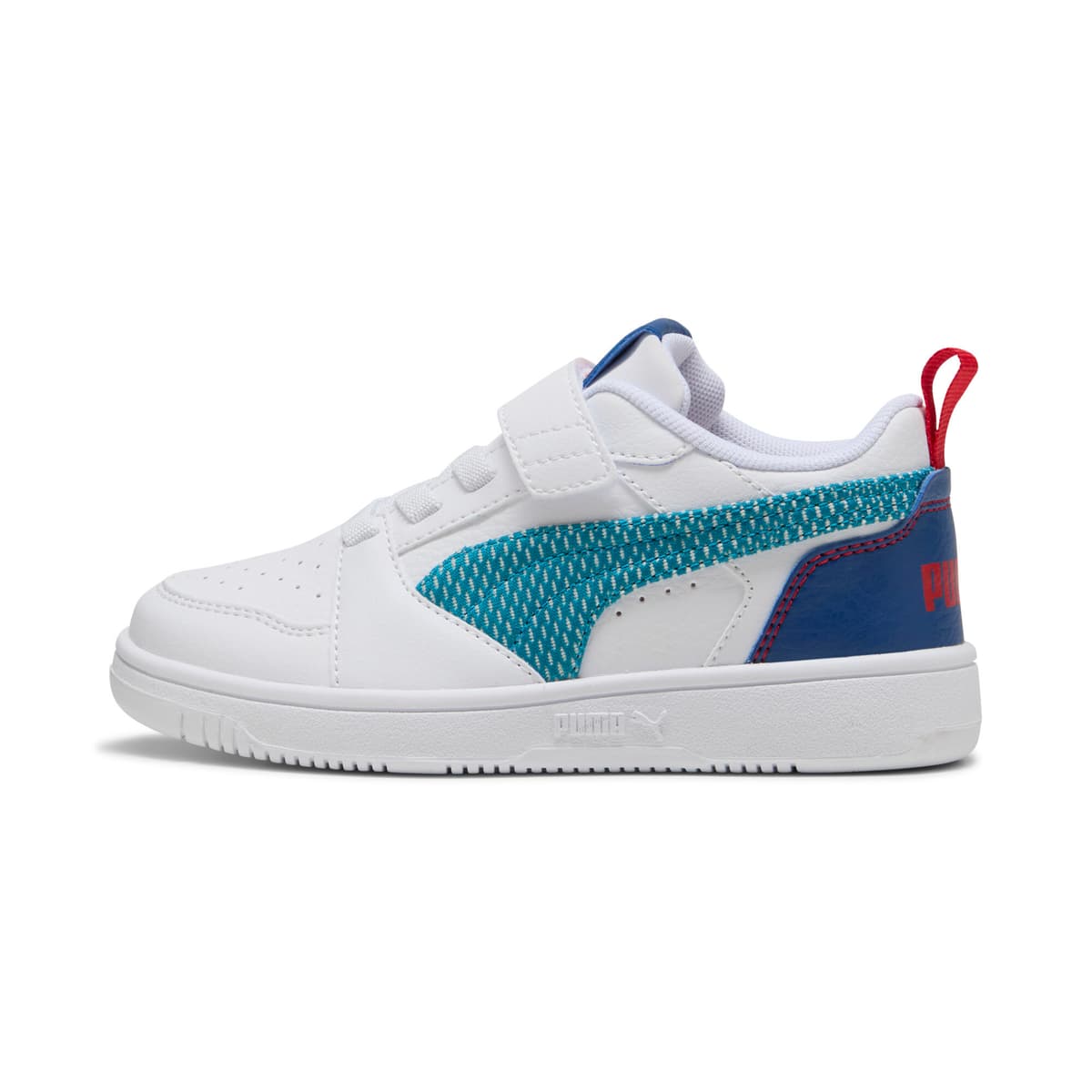 PUMA Rebound V6 Low Run Fun sneakers, Blauw/Wit, Maat 30