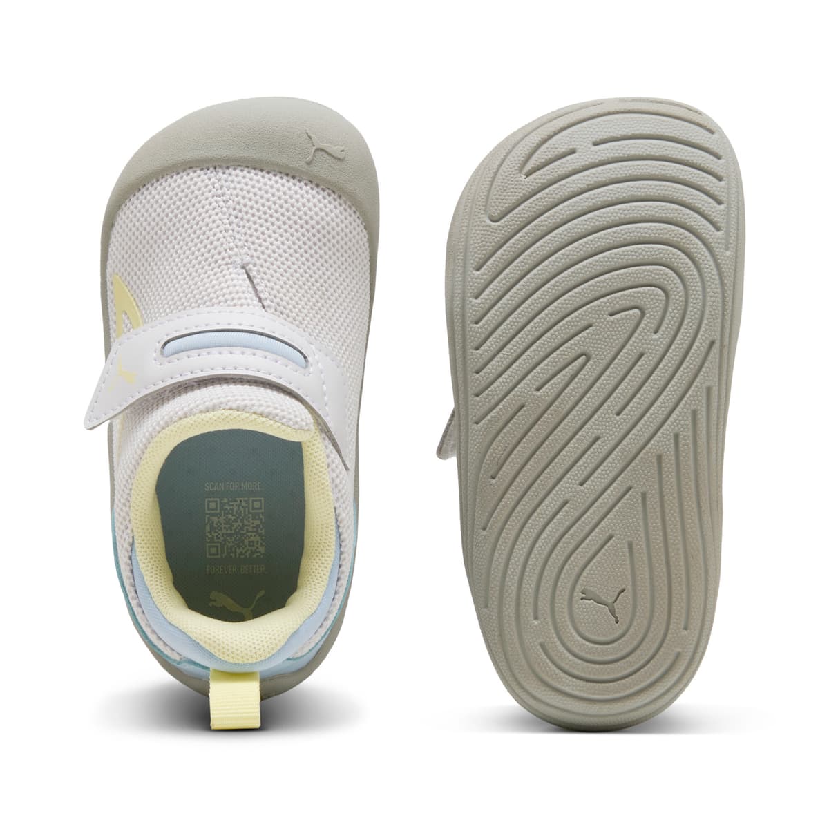 PUMA Kitten Mesh V sneakers, Grijs/Goud, Maat 20 thumbnail 5