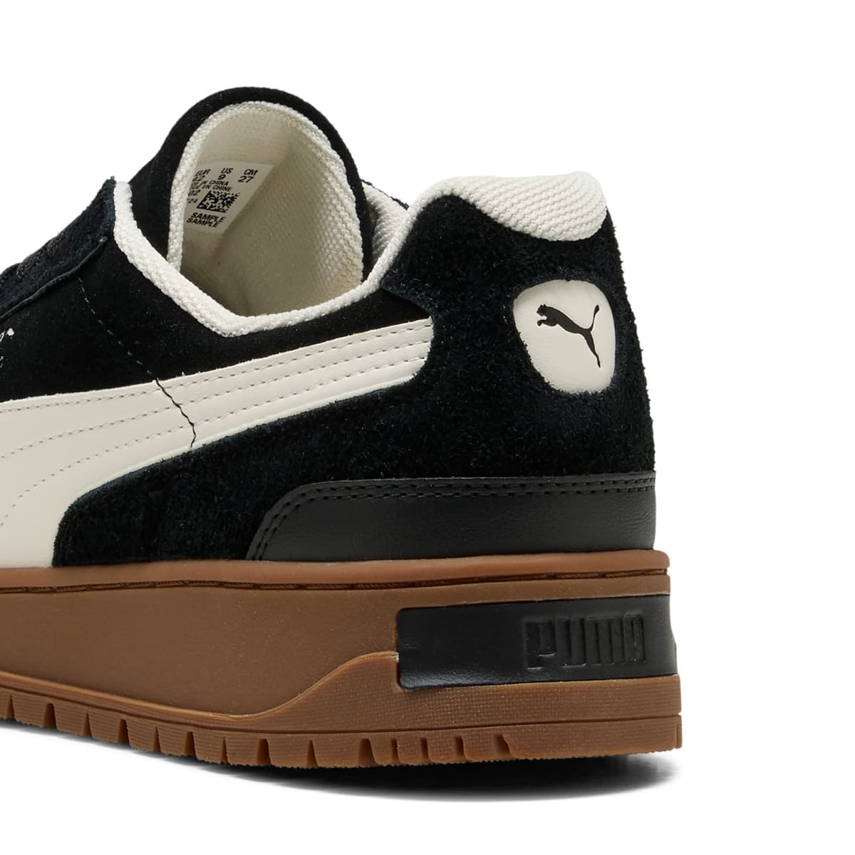 PUMA Palermo Alpino suÃ¨de sneakers, Zwart/Wit, Maat 46 thumbnail 5