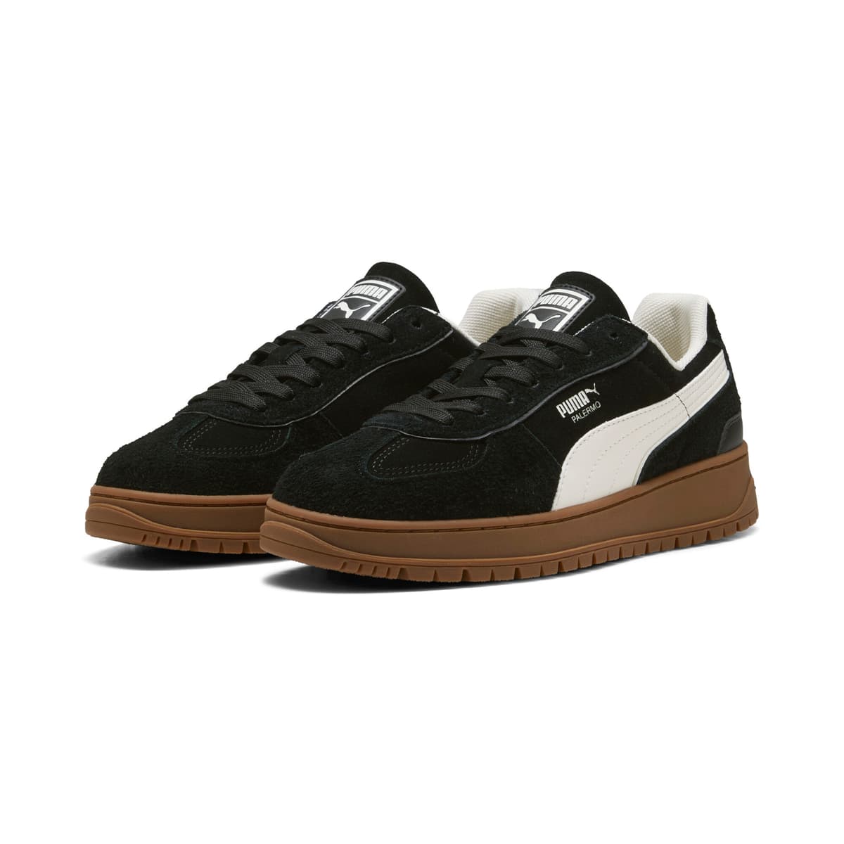 PUMA Palermo Alpino suÃ¨de sneakers, Zwart/Wit, Maat 46 thumbnail 6