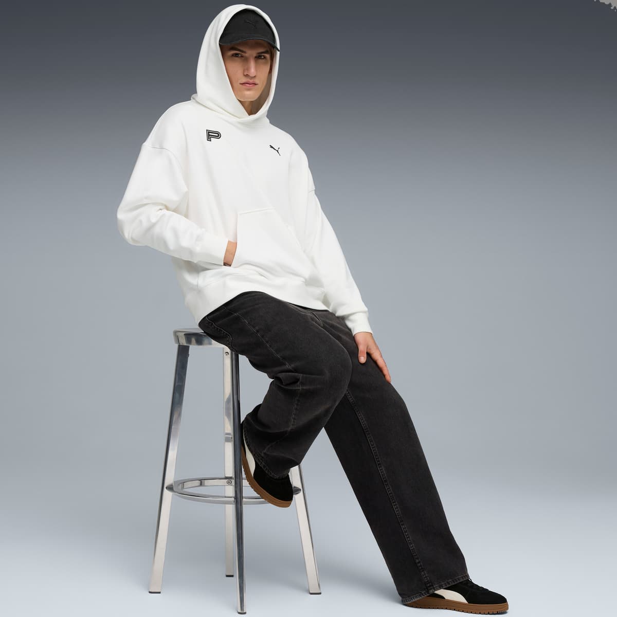 PUMA Palermo Alpino suÃ¨de sneakers, Zwart/Wit, Maat 46 thumbnail 7