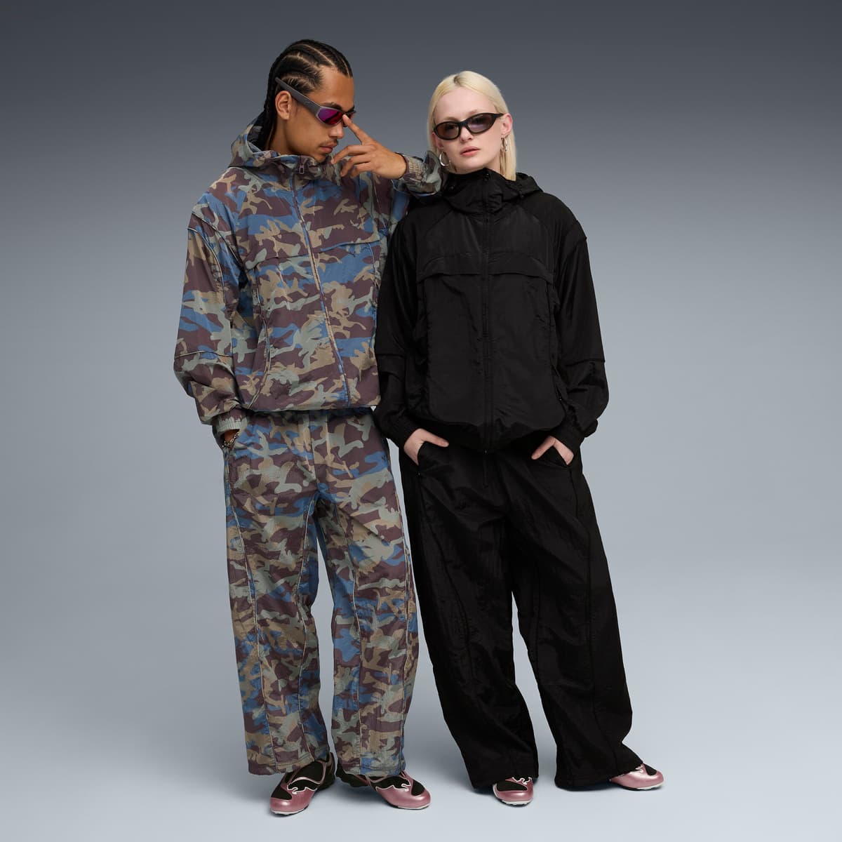 PUMA V-S1 Metallic uniseks sneakers, Roze/Zwart, Maat 40 thumbnail 7