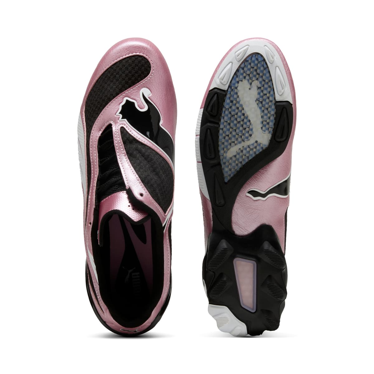 PUMA V-S1 Metallic uniseks sneakers, Roze/Zwart, Maat 40 thumbnail 4