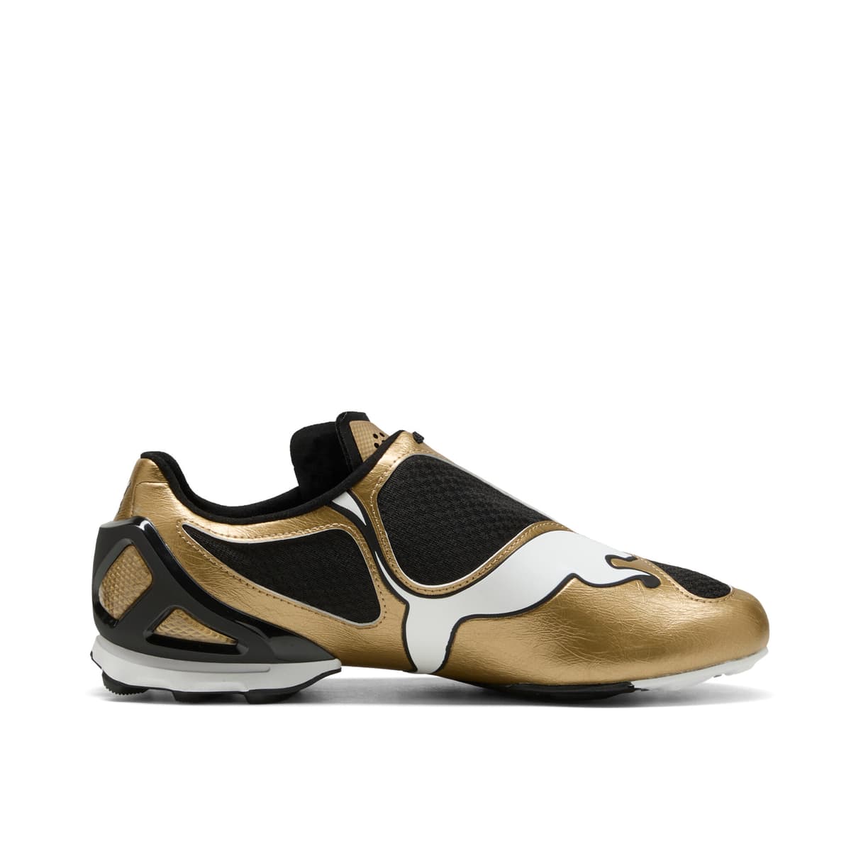 PUMA V-S1 Metallic uniseks sneakers, Zwart/Goud, Maat 47 thumbnail 3