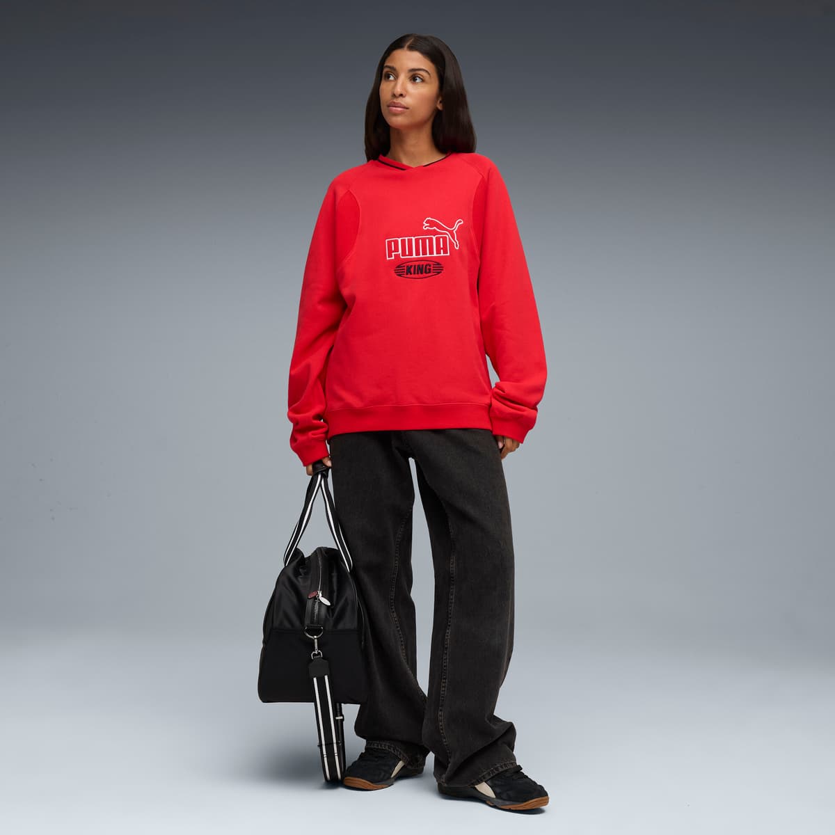 PUMA King Indoor The NeverWorn VI uniseks sneakers, Zwart/Wit, Maat 39 thumbnail 9