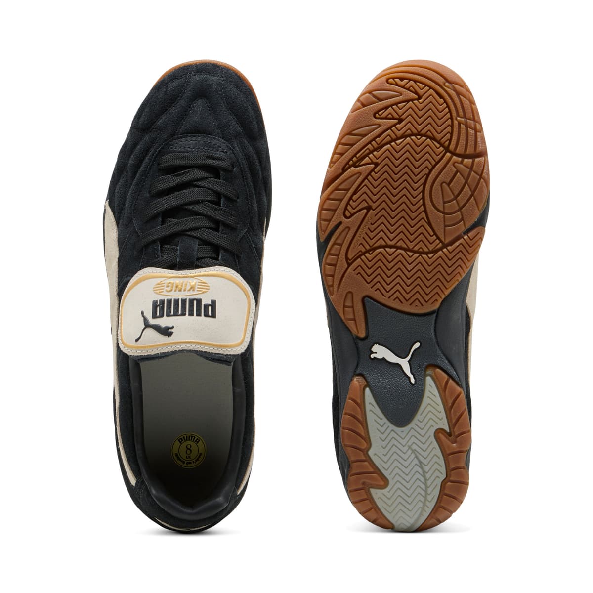 PUMA King Indoor The NeverWorn VI uniseks sneakers, Zwart/Wit, Maat 39 thumbnail 4