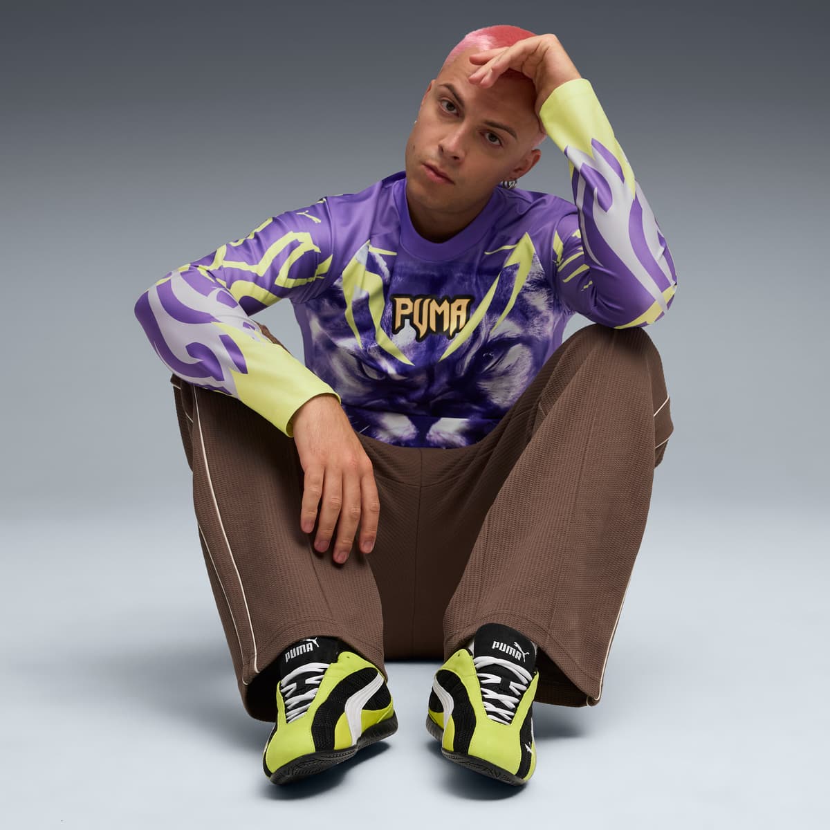 PUMA Speedcat Plus sneakers uniseks, Groen/Grijs/Wit, Maat 35,5 thumbnail 7